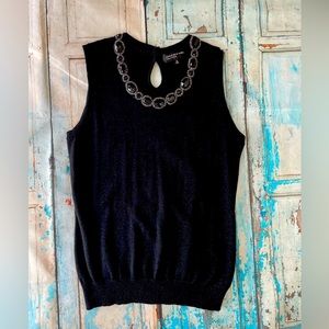Black sparkly dressy top